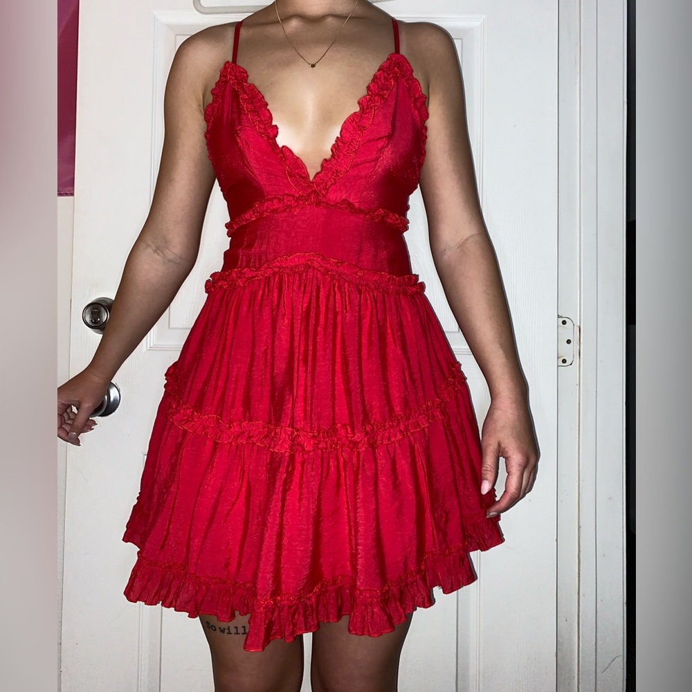 Angel Biba size small red mini dress